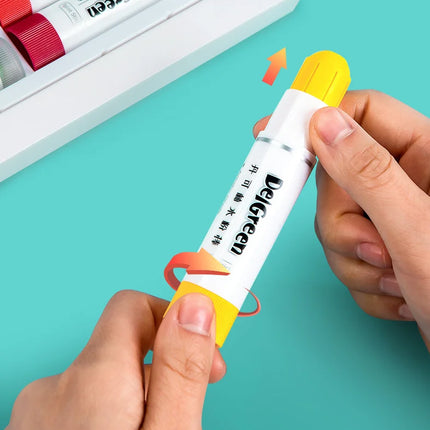 12/18/24 Color Soft Solid Gouache Paint Sticks Drawing Graffiti Art Crayons Washable Non Toxic for Kids Students Artists Painter