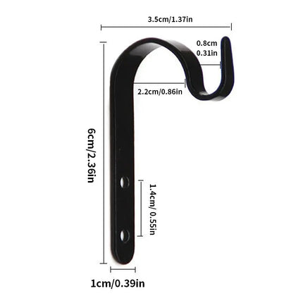 3/6Pcs Metal Hooks J-hook Vintage Wall Hanger Screw Hooks For Bathroom Kitchen Room Cloth Towel Rack Coat Hat Holder