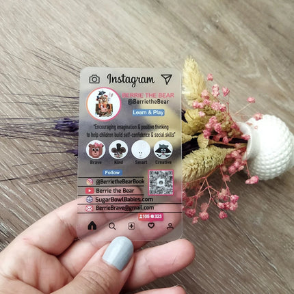 20-500PCS Custom Transparent PVC Business Card Colorful Printing Personalized LOGO Text Thank You Card Free DESIGN 0.38mm