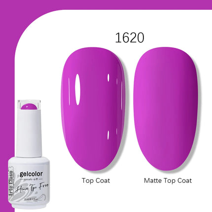 Arte Clavo TPO FREE HEMA FREE Gel Nail Polish UV Multi Use Semi Permanent Soak Off Autumn Winter Nail Art Hybrid Varnish 15ml