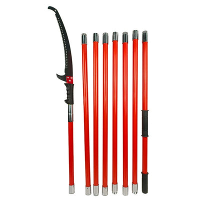 Pruning Saw Thickened 32mm Insulated Pole Garden Hand Tool Double Hook Saw Sharp Edge Tree Pruning Outdoor High-Altitude Work