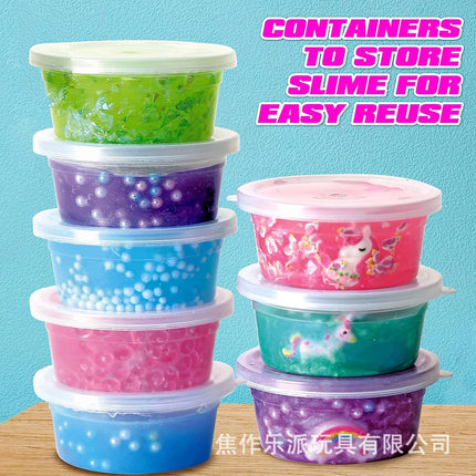 Unicorn Crystal Slime DIY Making Kit, Stress Relief Toy for Kids, Birthday Party & Family Activity Gift