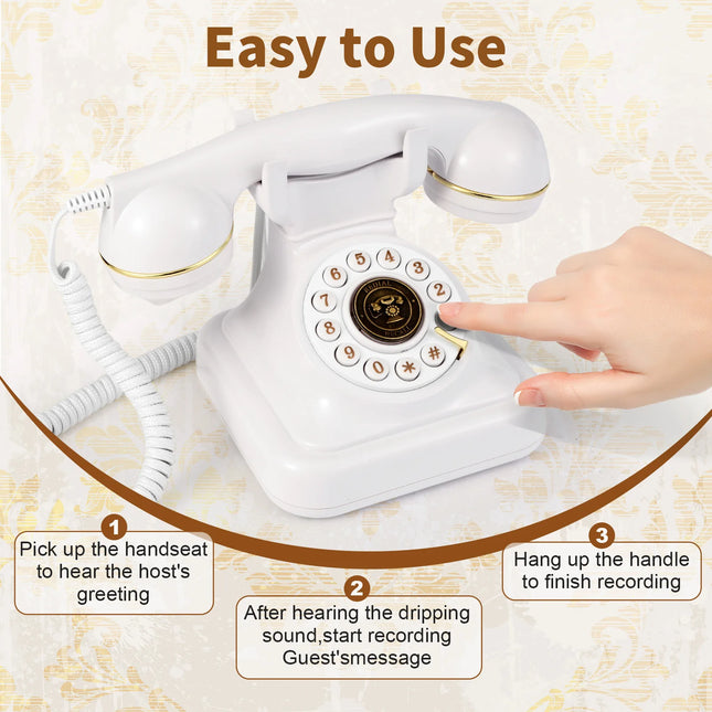 Audio message book phone wedding guest voice blessing message book banquet voice check-in message phone birthday party celebration