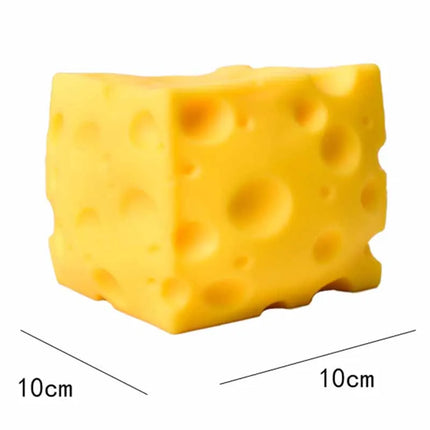 10CM Giant Cheese Squeeze Toy Extra Large Size Cheese Squishy Fidget Toys Slow Rebound Shapeable Venting Ball  Adults Fun Gifts