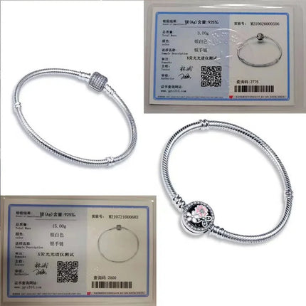 NEW 100% S925 pure silver Spider Man snake bone bracelet, suitable for original DlY bracelet, women's fashionable jewelry gift