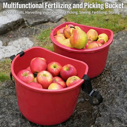 Fruit Picking Bucket Ergonomic Multifunctional Harvest Carrier Bag for Outdoor Farm and Garden Use Convenient Fertilizer Holder