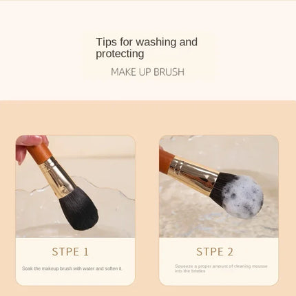 9Pcs/lot Mini Makeup Brush Set Portable Travel Cosmetic Brushes Kit Eyeshadow Foundation Powder Brushes Beauty Makeup Tools