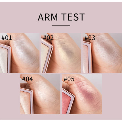 Natural Diamond Highlighter Powder 5 Color Shimmer Contour Nose Shadow Brightening Face Makeup Cosmetics Palette