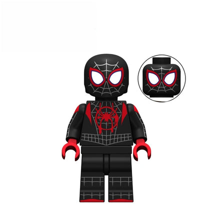 Hot Toys New Building Blocks Spider Man Series Peter Parker Spider-Gwen Spider-Man Noir Mini Robot Figure Bricks Assembling Doll