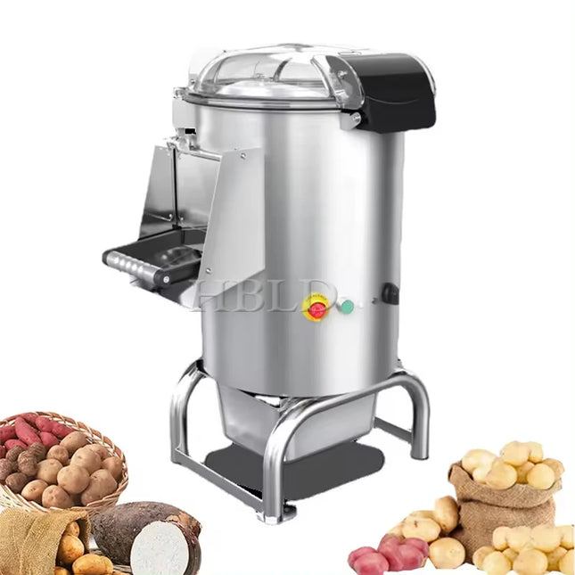 Electric Automatic Potato Peeling Machine Stainless Steel Carrot & Lotus Root Cleaner Vegetable Peeler Best for Kitchen Use