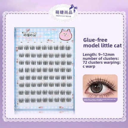 No Glue Needed False Eyelashes Lower Lashes Wispy Cat Eye Lashes Voluminous Fluffy Natural Look Daily Wear Easy to Apply