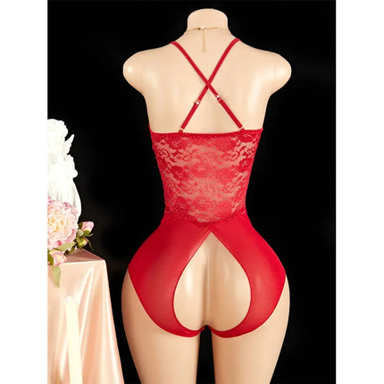 Adult hot Crotchless Lingerie Show buttocks Accessorie Sexy Lingerie For Women Open Bra Exotic Underwear teddy Babydoll Dress 18