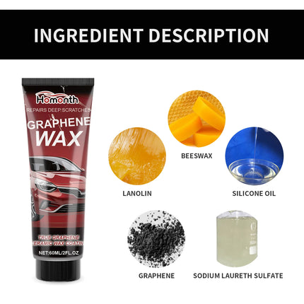 Graphene Car Scratch Repair Wax Deep Scratch Remover for Auto Paint Advanced Polish & Restore Compound Long-Lasting Protection
