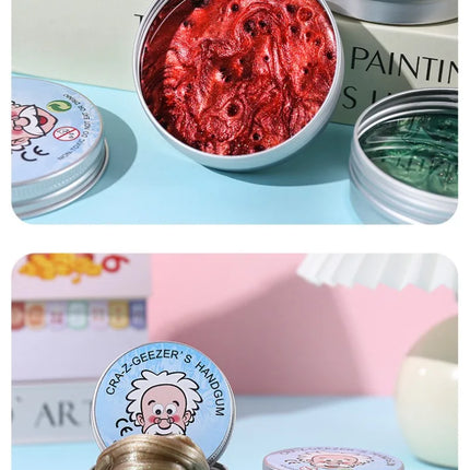 New Stress Relief Toys Old Man Liquid Squishy Transparent Crystal Slime Fluffy Foam Putty Kids Safe Bouncy Stretchy Color Slime