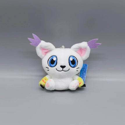 10cm Digimon Adventure Patamon Tailmon Gomamon Patamon Piyomon Agumon Tentomon Key chain Doll Plush Pendant Gift