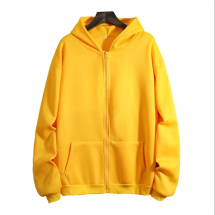 Loose Hoodie Women's Autumn Winter Large Size Zipper Open Cardigan Top Comfortable Breathable Streetwear Style Casual Sweatshirt