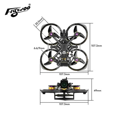 Flylens 75 HD O4 Wide 2S Whoop FPV Drone - High Definition Drone for Racing And Action Sports