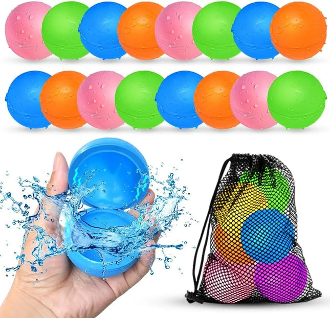 16Pcs Reusable Water Balloons for Kids Pool Beach Water Toys for Boys and Girls Summer Toy for Outdoor Games  decoration mariage