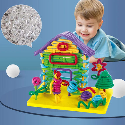 Twisting rod marble run Set 3D Assembly Building Stick Creative Design Blocks Early Education Puzzle montessori DIY Toys gifts
