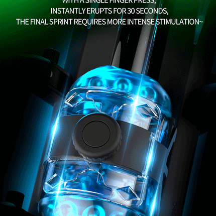 Fully Automatic Handle Masturbator 6-Segment Fixed-point Telescopic Male One-Key Burst Masturbation Cup Trainer Sex Toys for Men