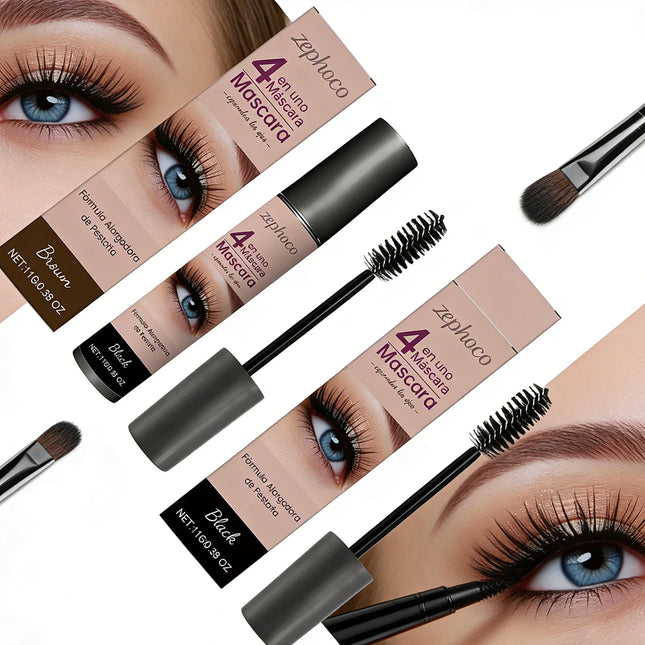 Waterproof Mascara Black Brown Long Lasting Curling Sweatproof Thickening Smudge Proof Eyelash Enhance Cosmetics Daily Makeup