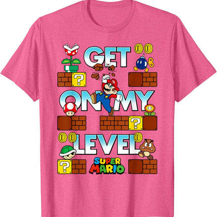 classic game Super Mario graphic unisex 100%cotton shirt, 2026 summer New Men vintage fashion O-neck Japanese Harajuku T-shirt