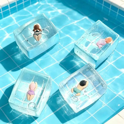 Swimming Pool Squeeze Toys Maltose Stress Relief Slow Rebound Sensory Toy Mochi Stress Reliever Toys Antistress