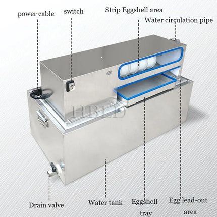 Commercial Automatic Egg Peeling Machine Duck Egg Peeling Equipment for Kitchen Use