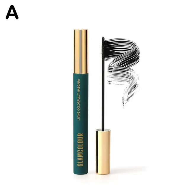 Long-lasting Waterproof Sweatproof Mascara Silk Fiber Thick Curling Eyelash Extension Volume Smudge-proof Quick Dry Non-blooming