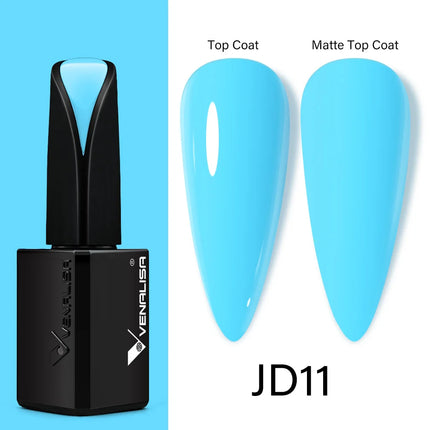 Venalisa15ML Silky Matte TPO FREE Topcoat No Cleaning Nail Lacquer Full Coverage Long Lasting Gorgeous Color Nail Varnish