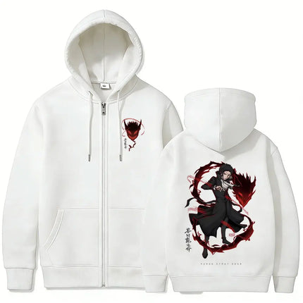 Anime Bungo Stray Dogs Ryunosuke Akutagawa Merch Zipper Hoodie Men Women Casual Vintage Zip Up Jacket Cosplay Zip Up Sweatshirt