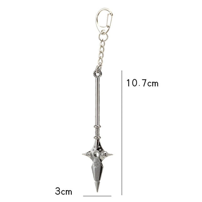 Anime The Seven Deadly Sins Escanor Rhitta Keychain Nanatsu no Taizai Axe Bottle Opener Pendant Key Ring for Men Jewelry Gifts