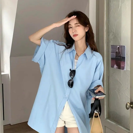 XEJ Elegant and Youthful Women's Blouses Oversize Shirts Women's Summer Clothing Spring 2022 Short-Sleeve Youth Blouses