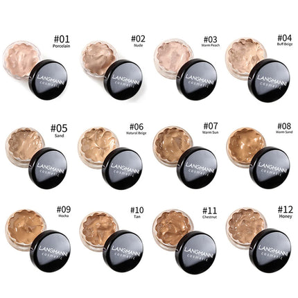 LANGMANNI MUTI-COLOR Concealer & Foundation | Full Coverage, Moisturizing, Brightens Skin Tone | Long-Lasting, Non-Cakey Finish