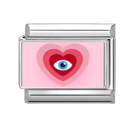 Y2K Wholesale Cute Heart Flowers Italian Charm Link Fit 9mm Stainless Steel Jewelry DIY Making Women Bracelets Gifts