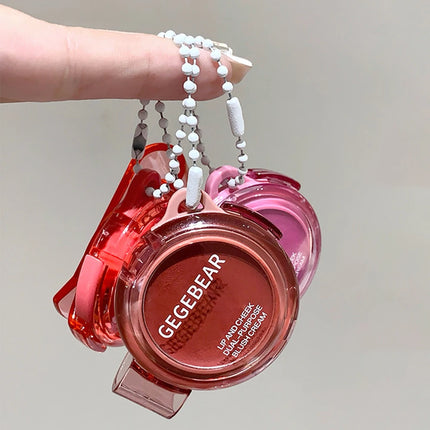 Gege Bear Multi-use Matte Blush Cream, Dual Purpose Lip and Cheek Tint, Long-lasting Single Shade Blush for All Skin Types