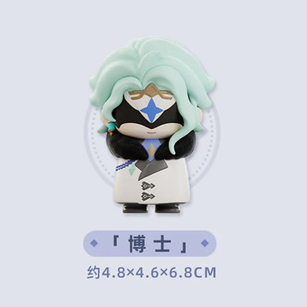 New Genuine Stock Genshin Impact Fatui Harbinger Series Trendy Blind Box Toys Q Version Model Decoration Birthday Surprise Gifts