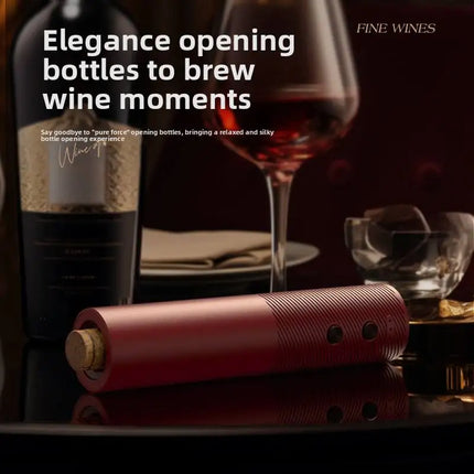 Household USB Rechargeable Electric Bottle Opener Automatic Wine Bottle Opener with Bottle Opener and Bottle Cap