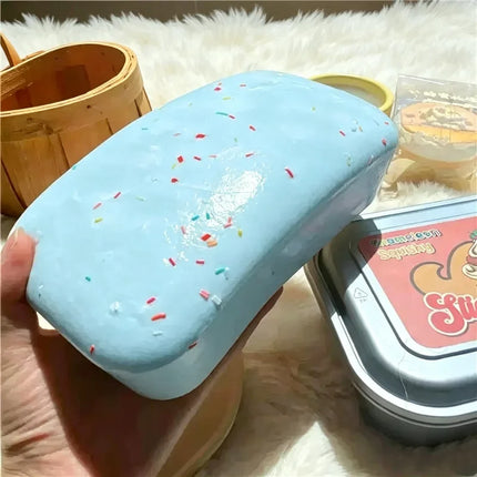 Jumbo Box Cake Squishy Scented Slow Rising Simulation Sprinkle Cake Soft Squeeze Toy Stress Relief Fidget Sensory Toy For Adults
