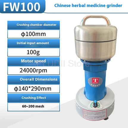 High Speed Grinder For Animal Feed Grain Herb Medicine Powder Making Machine Multi-functional Durable For Farm Factory Use