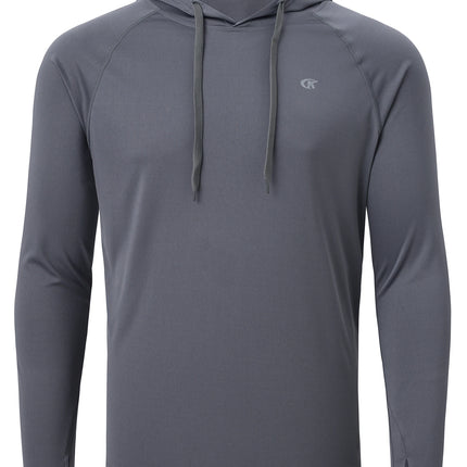 Summer Men Fishing Shirts Cooling Hoodie Men's Long Sleeve UPF 50+ Rash Guard Hoodie Tracksuit Running Hiking Jogger Shirt
