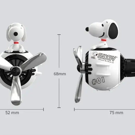 Snoopy Air Freshener Flying Propeller Pilot Series Car Accessories Anime Figures Aromatherapy Fragrance Diffuser Car Decor Gifts