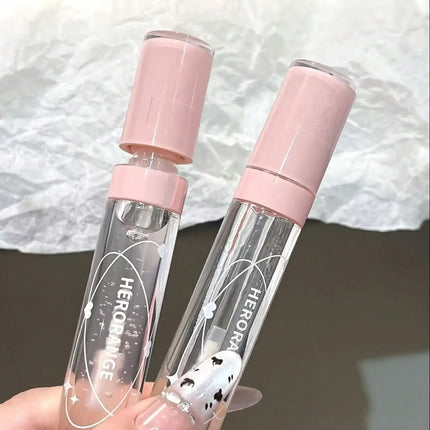 Herorange Crystal Clear Lip Oil Long-Lasting Moisturizing Lightens Lip Lines Prevents Flaking Must-Have Glossy Lip Oil Cosmetics for Autumn and Winter