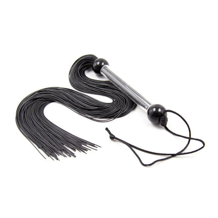 Candiway Ctystal Handle With Silicone Tassel Spanking Whip Fetish Fashion BDSM Bead Adult Slave Erotic Game Sex Toys For Couples