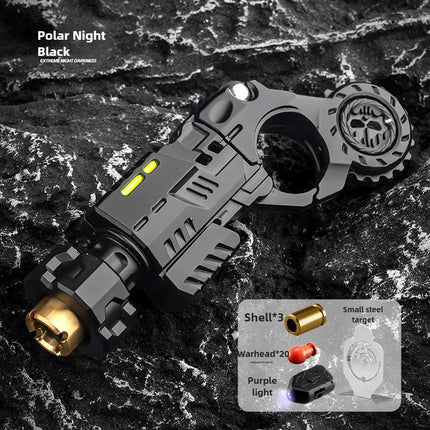 Metal Alloy Shell-Ejecting Toy Pistol Set Fun Shooting Sensory Toy Stress Relief EDC Office Desk Gadget Gift for Boys Adults
