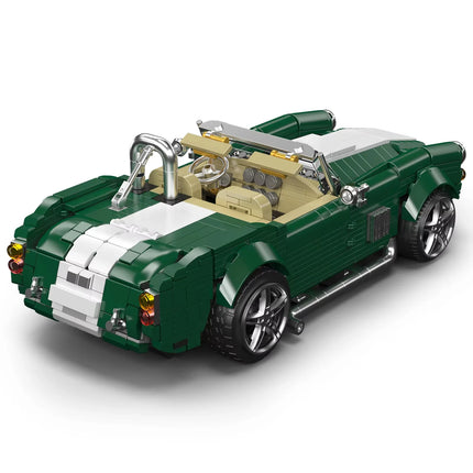 With Original Box Technical AC Cobra Vehicle Building Blocks Old-fashioned Roadster Brick Display Toys Set for Adults Kids Gifts