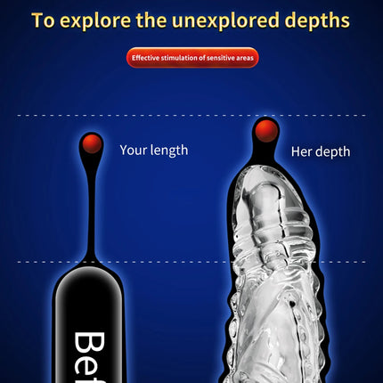 Bullet Vibrator Ring Clear Cock Ring Extender Reusable Penis Sleeve Ultra-Soft Enlarger for Couples Vibrating Dildo Sex Toys Men