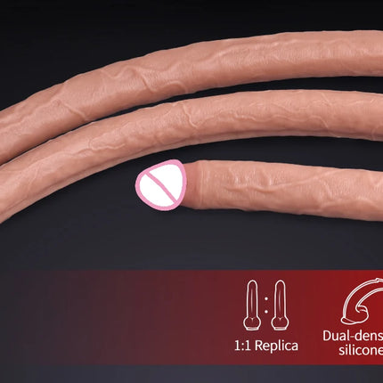 Extra Long Realistic Dildos G-Spot Stimulation Deep Touch Penis Vagina Anal Massage Penetration Dick Sex Toys for Women and Men