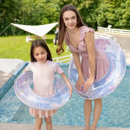Dreamy Castle Inflatable Toys Summer Pool Swimming Ring PVC Thickened Floating Water Toy Outdoor Inflatable Toy for Kid Adult