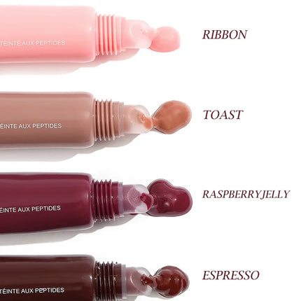 1pcs Soft Tube Mirror Lip Gloss Lip Oil Nude Brown Plumping Lip Gloss Moisturising Transparent Lipgloss Beauty Cosmetics Makeup